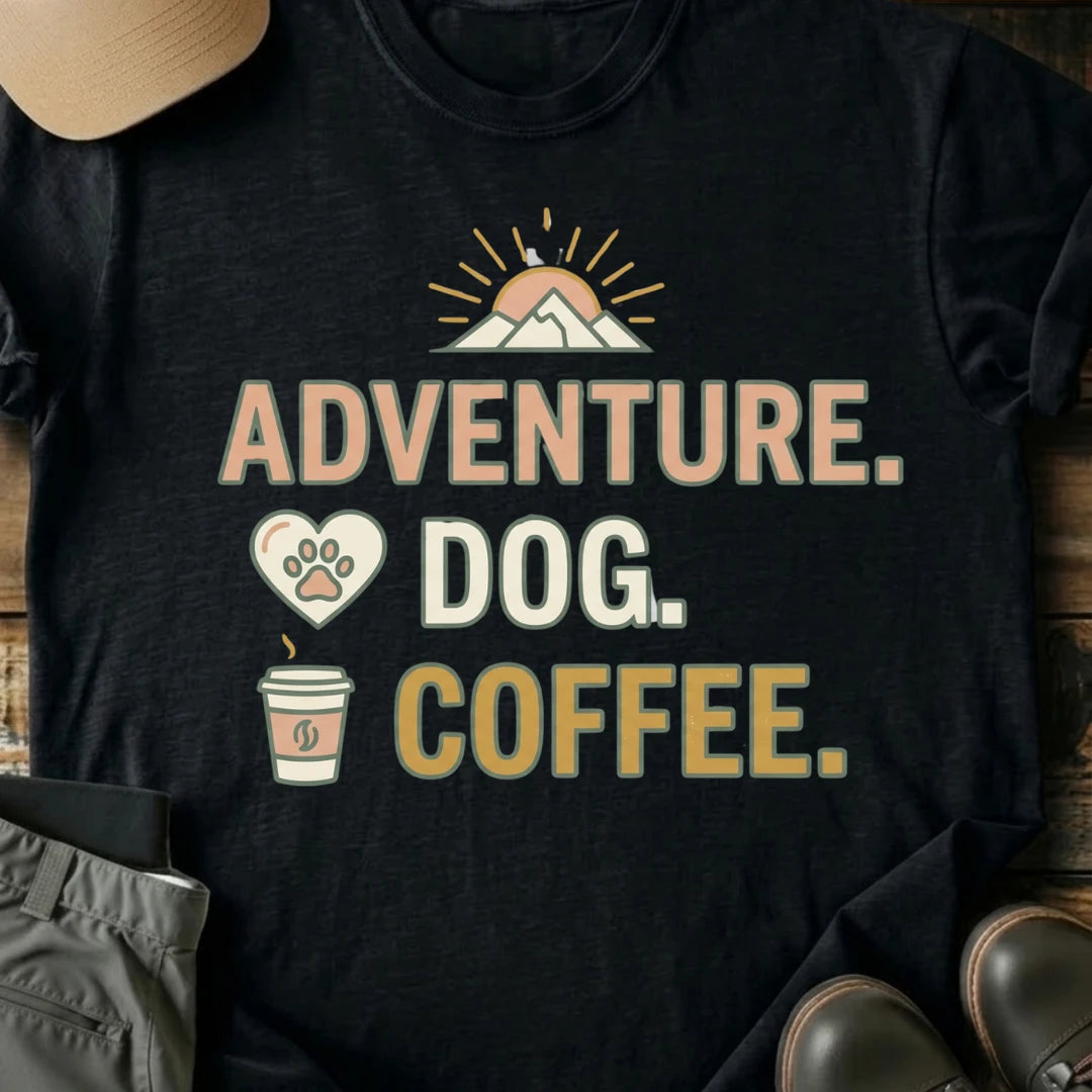 Printify T-Shirt Black / S Adventure T-Shirt Adventure T-Shirt
