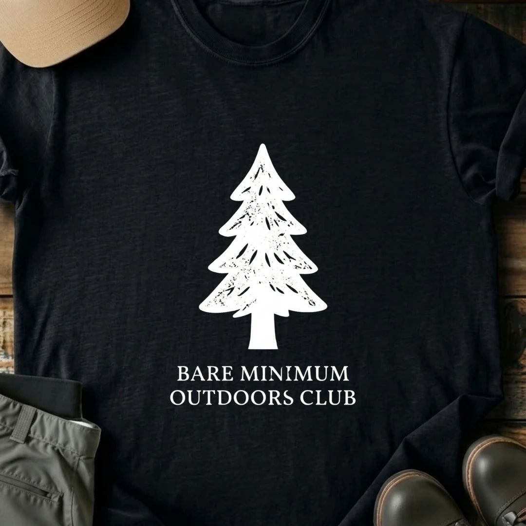 Printify T-Shirt Black / S Bare Minimum Outdoor Club T-Shirt Bare Minimum Outdoor Club T-Shirt