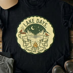 Printify T-Shirt Black / S Lake Days T-Shirt Lake Days T-Shirt