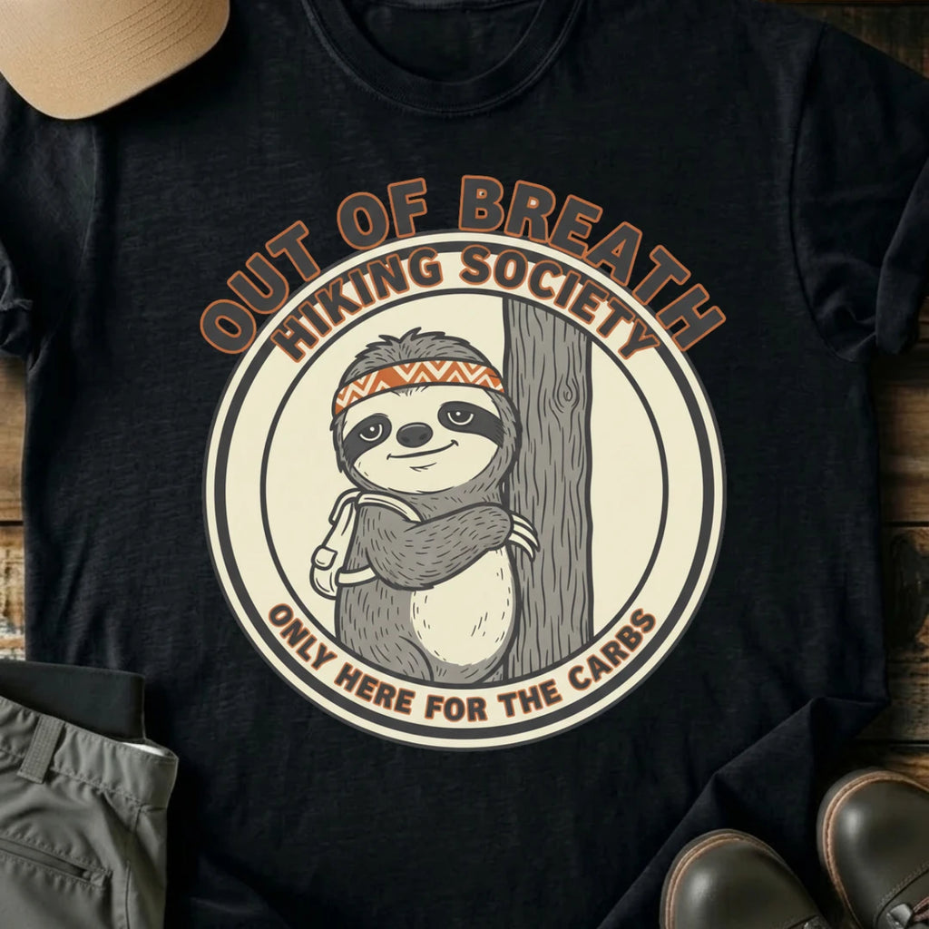 Printify T-Shirt Black / S Out of Breath T-Shirt Out of Breath T-Shirt