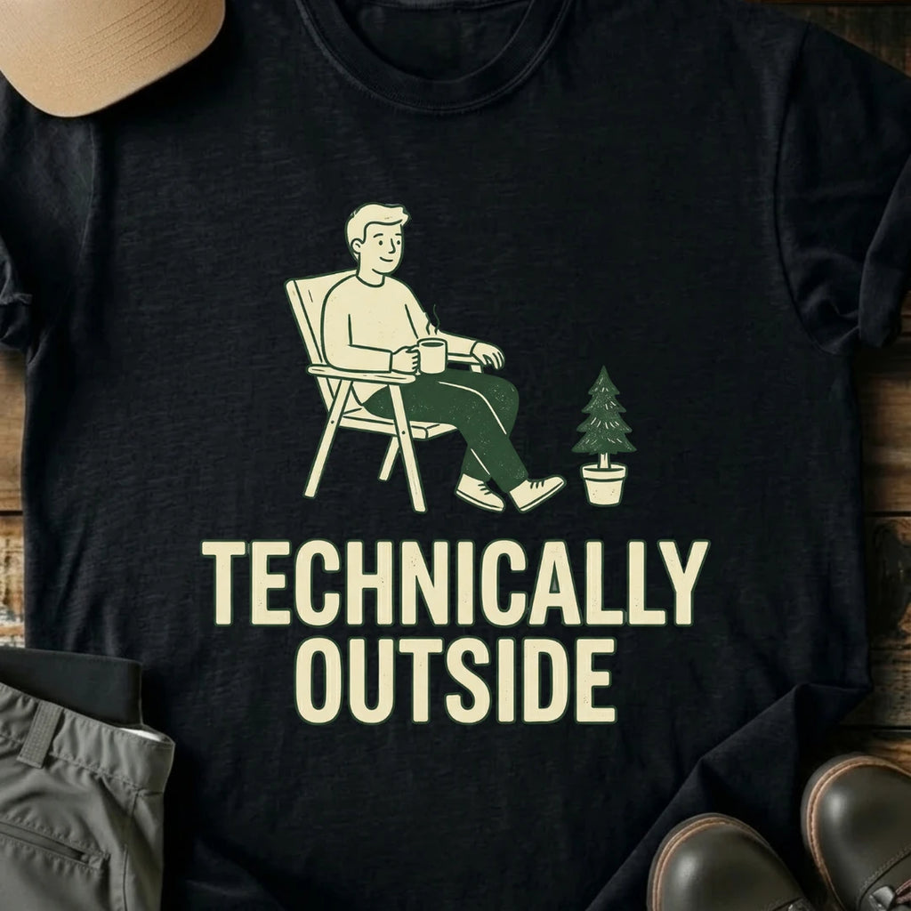 Printify T-Shirt Black / S Technically Outside T-Shirt Technically Outside T-Shirt