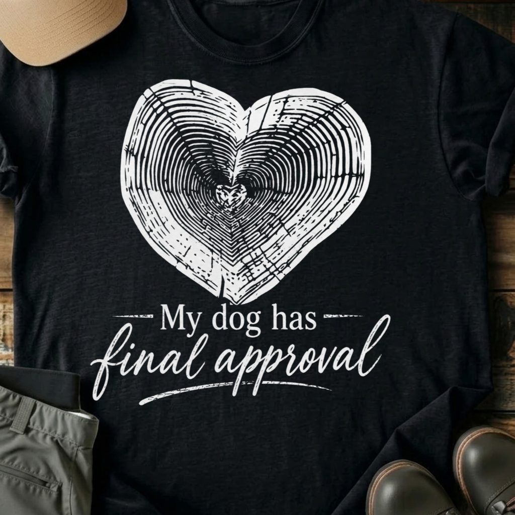 Printify T-Shirt Black / XS My Dog Gets Final Approval T-Shirt My Dog Gets Final Approval T-Shirt