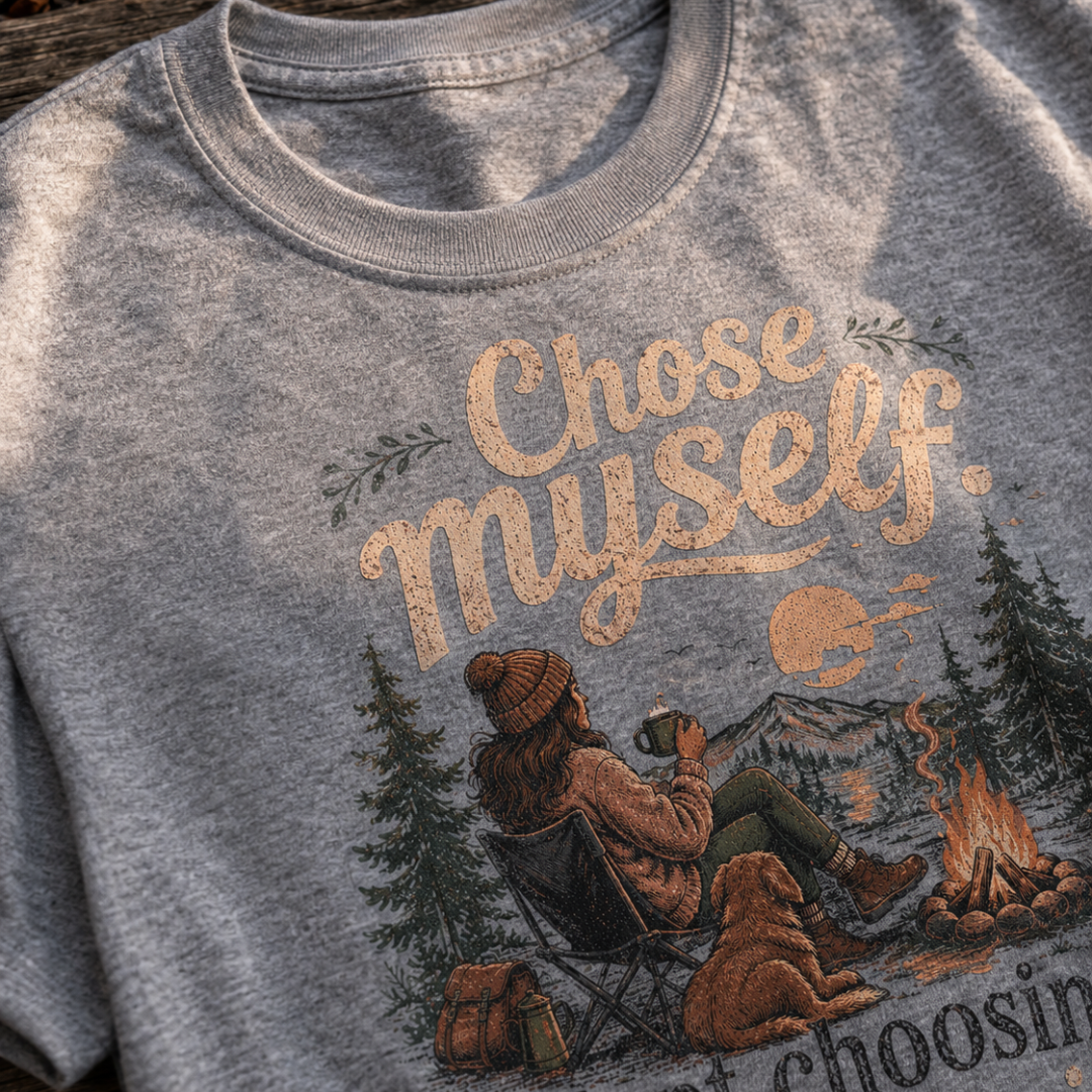 Printify T-Shirt Chose Myself Campfire T-Shirt Chose Myself Campfire T-Shirt