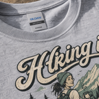 Printify T-Shirt Hiking Is Just Walking T-Shirt Hiking Is Just Walking T-Shirt