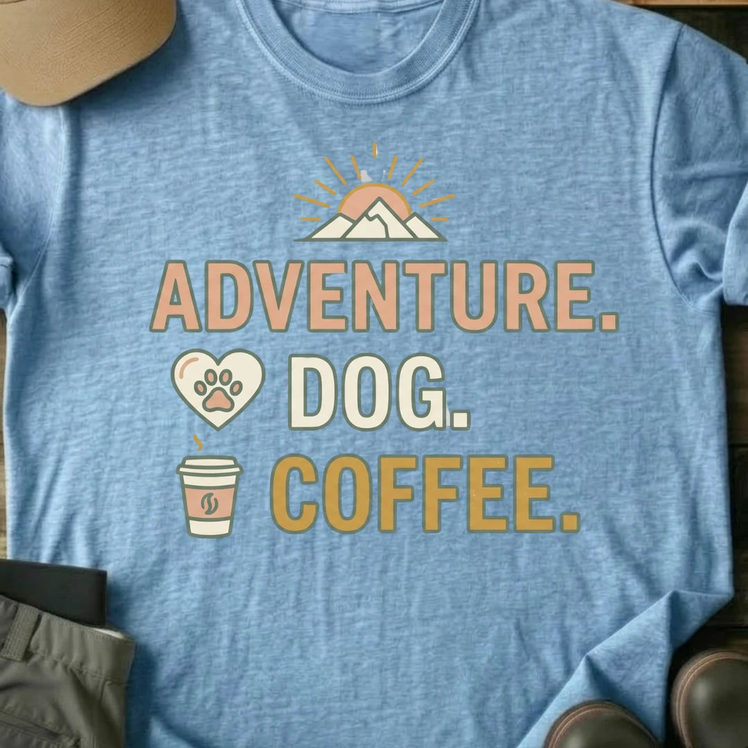 Printify T-Shirt Light Blue / S Adventure T-Shirt Adventure T-Shirt