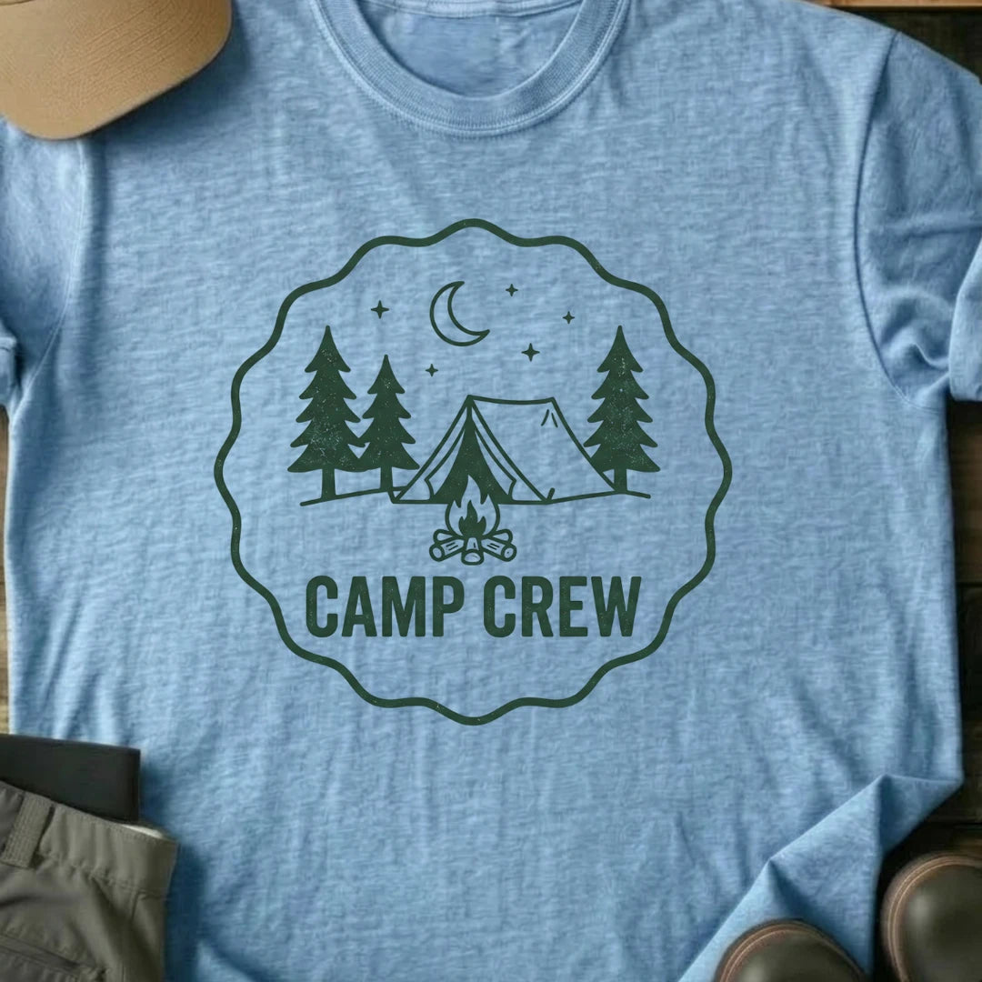 Printify T-Shirt Light Blue / S Camp Crew T-Shirt Camp Crew T-Shirt