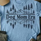 Printify T-Shirt Light Blue / S Dog Mom Era T-Shirt Dog Mom Era T-Shirt