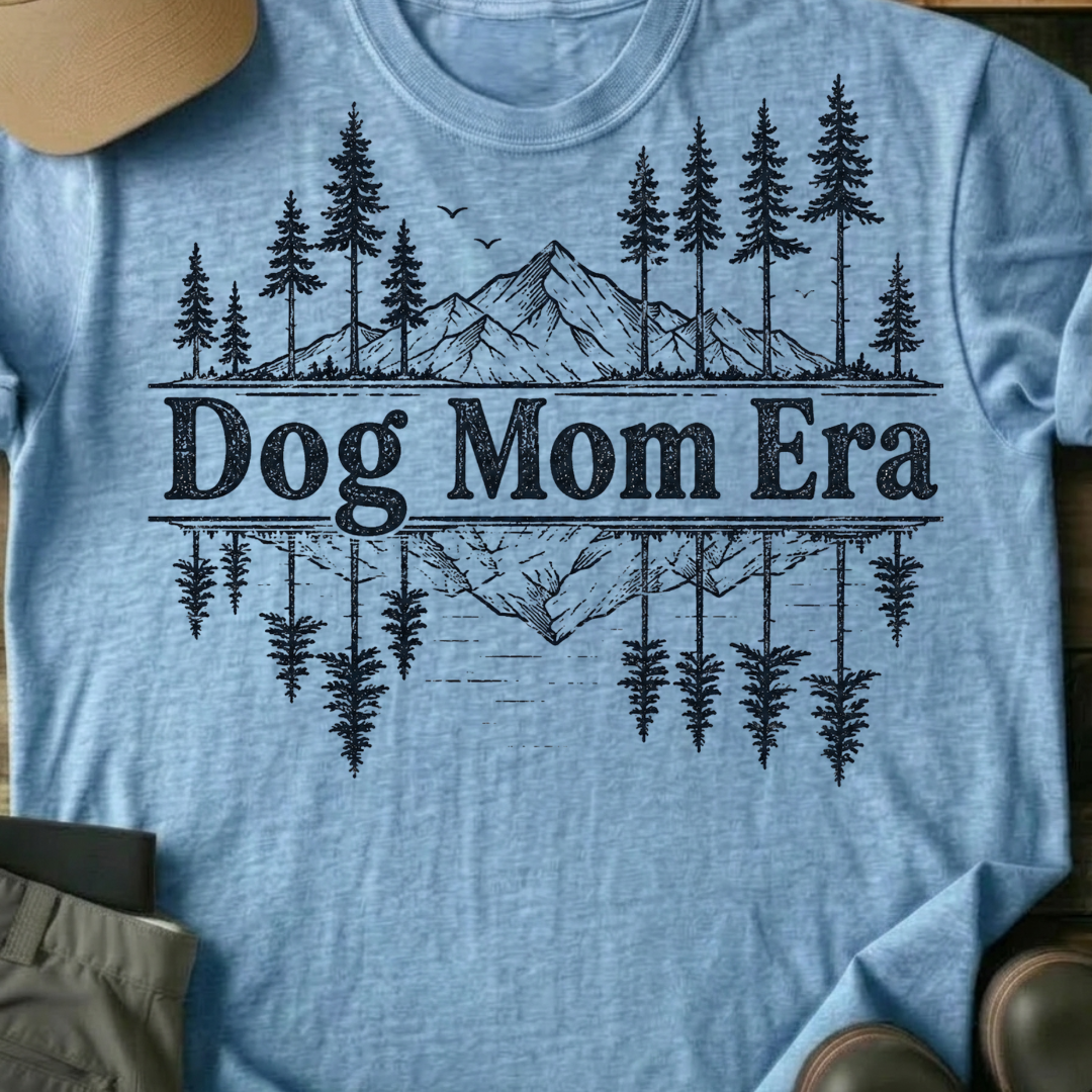 Printify T-Shirt Light Blue / S Dog Mom Era T-Shirt Dog Mom Era T-Shirt