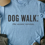 Printify T-Shirt Light Blue / S Dog Walk T-Shirt Dog Walk T-Shirt