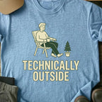 Printify T-Shirt Light Blue / S Technically Outside T-Shirt Technically Outside T-Shirt