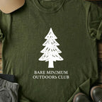 Printify T-Shirt Military Green / S Bare Minimum Outdoor Club T-Shirt Bare Minimum Outdoor Club T-Shirt