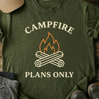 Printify T-Shirt Military Green / S Campfire Plans Only T-Shirt Campfire Plans Only T-Shirt