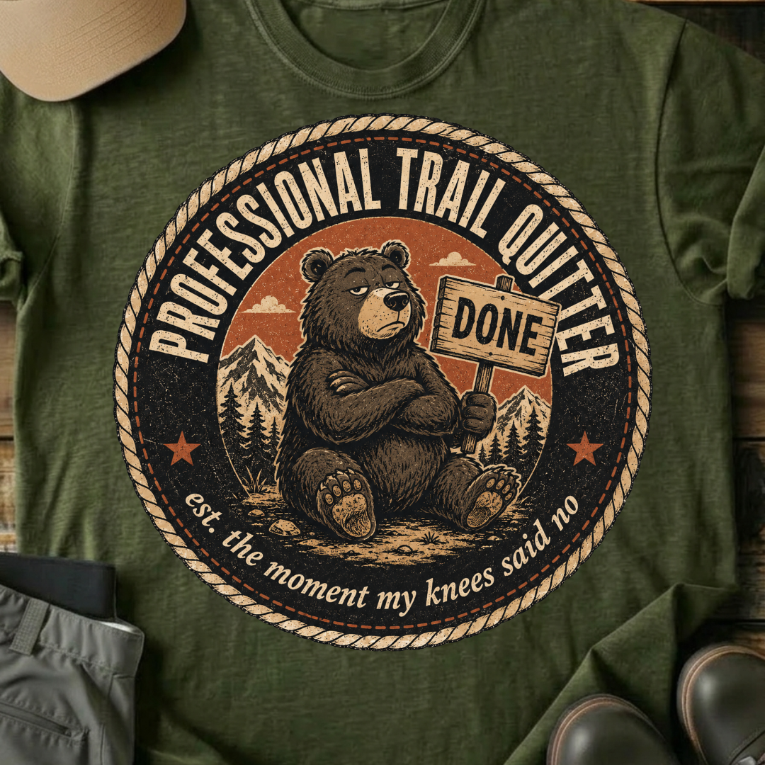 Printify T-Shirt Military Green / S The Moment My Knee's Said No T-Shirt The Moment My Knee's Said No T-Shirt