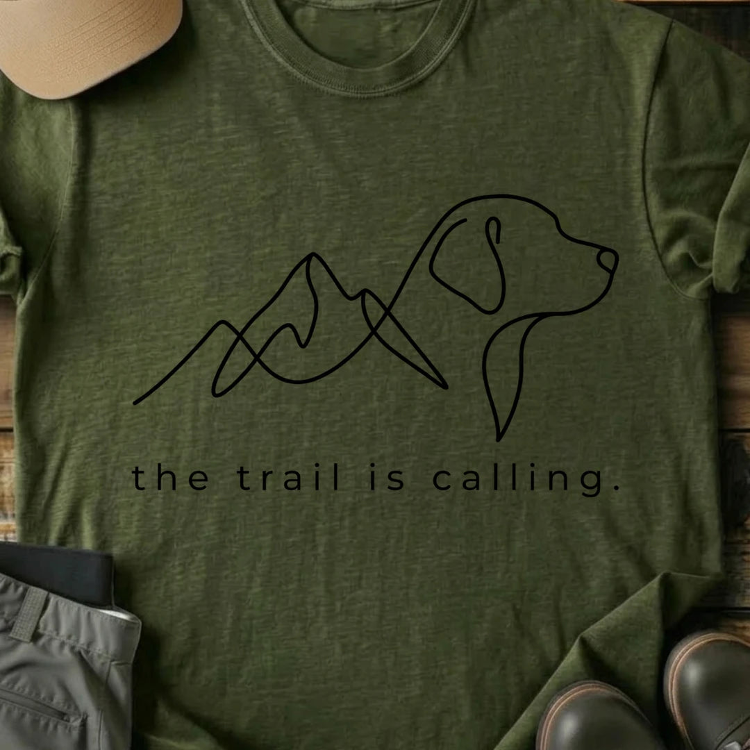 Printify T-Shirt Military Green / S Trail Calling T-Shirt Trail Calling T-Shirt