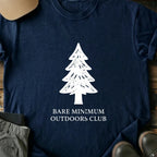 Printify T-Shirt Navy / S Bare Minimum Outdoor Club T-Shirt Bare Minimum Outdoor Club T-Shirt