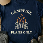 Printify T-Shirt Navy / S Campfire Plans Only T-Shirt Campfire Plans Only T-Shirt