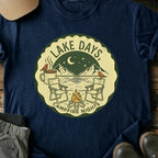 Printify T-Shirt Navy / S Lake Days T-Shirt Lake Days T-Shirt