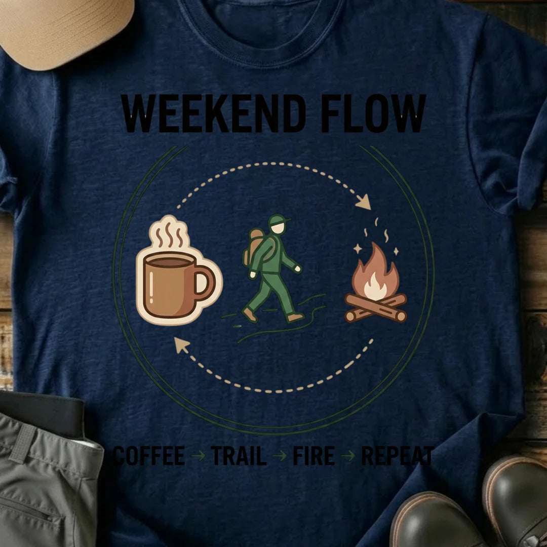 Printify T-Shirt Navy / S weekend flow circle weekend flow circle