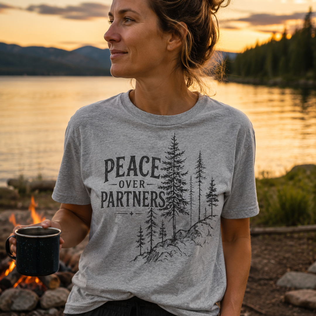 Printify T-Shirt Peace Over Partners T-Shirt Peace Over Partners T-Shirt