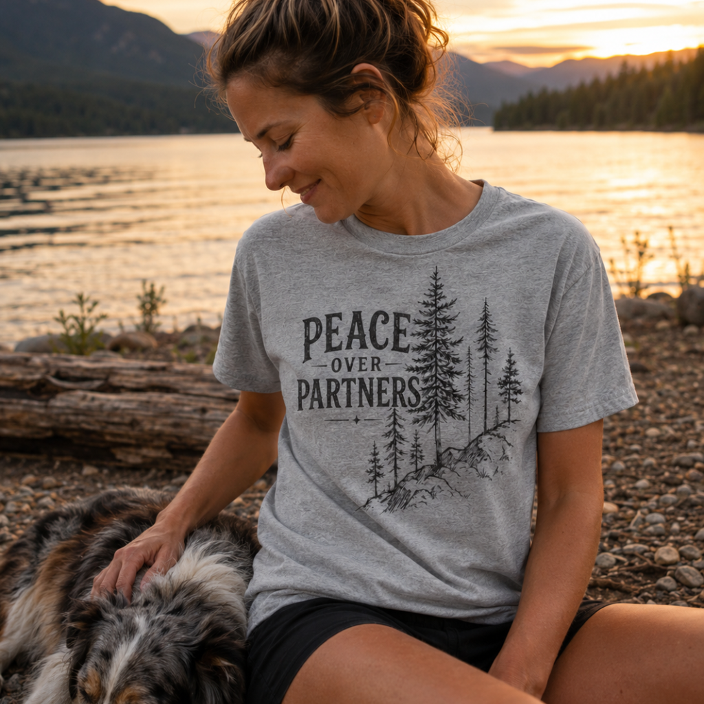 Printify T-Shirt Peace Over Partners T-Shirt Peace Over Partners T-Shirt