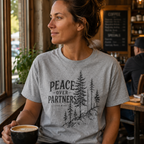 Printify T-Shirt Peace Over Partners T-Shirt Peace Over Partners T-Shirt