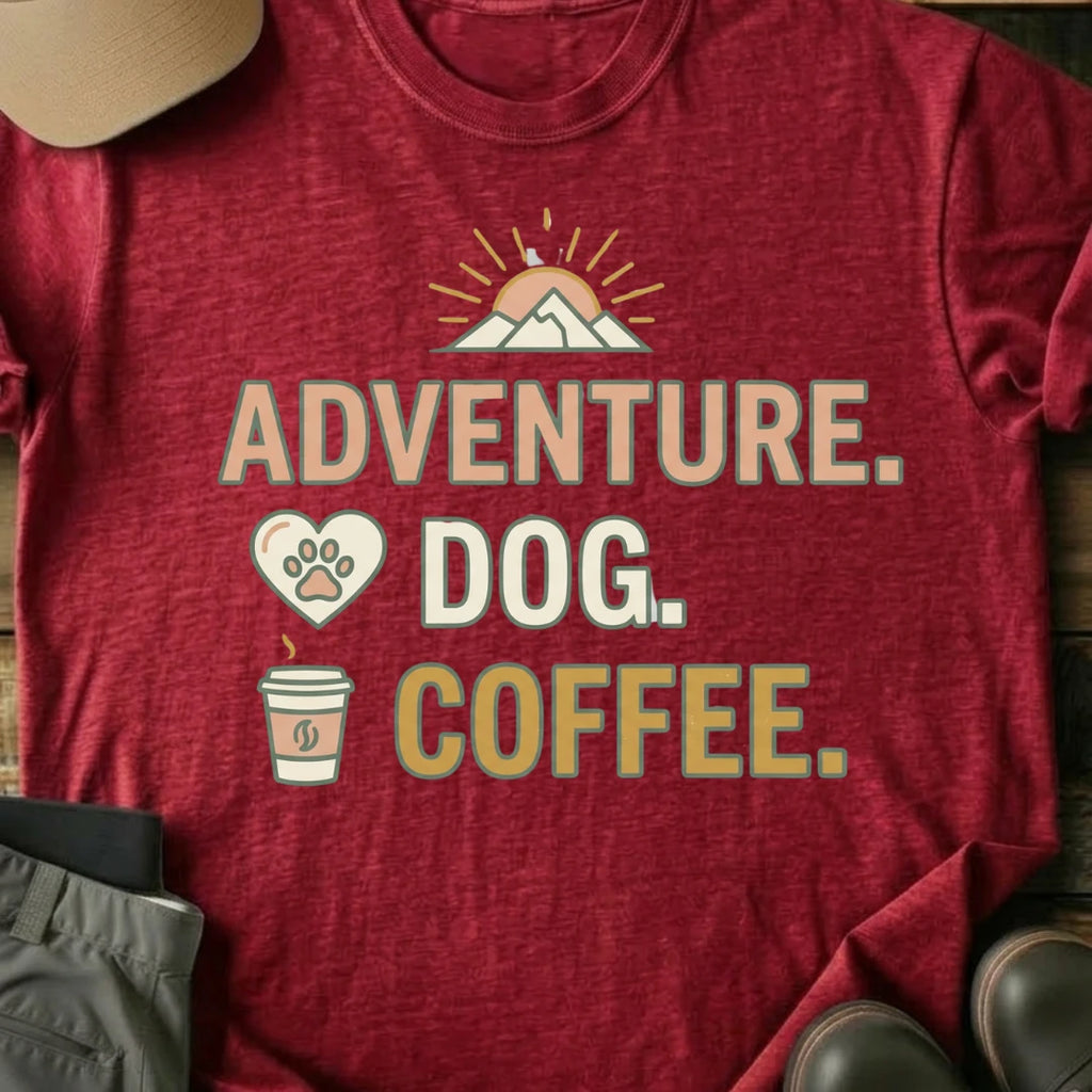 Printify T-Shirt Red / S Adventure T-Shirt Adventure T-Shirt