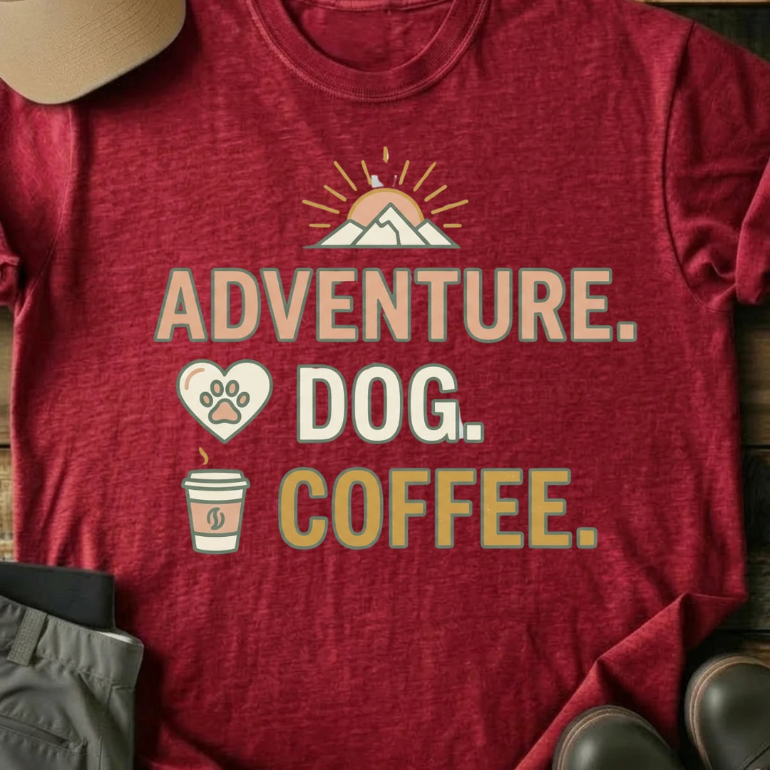 Printify T-Shirt Red / S Adventure T-Shirt Adventure T-Shirt