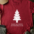Printify T-Shirt Red / S Bare Minimum Outdoor Club T-Shirt Bare Minimum Outdoor Club T-Shirt