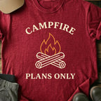 Printify T-Shirt Red / S Campfire Plans Only T-Shirt Campfire Plans Only T-Shirt