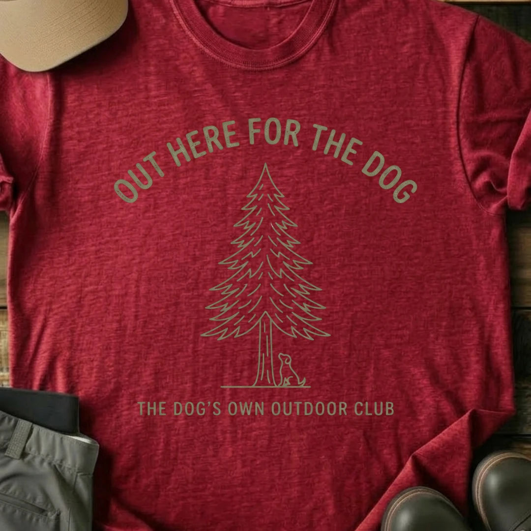 Printify T-Shirt Red / S Dogs Own Outdoor Club T-Shirt Dogs Own Outdoor Club T-Shirt