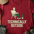 Printify T-Shirt Red / S Technically Outside T-Shirt Technically Outside T-Shirt