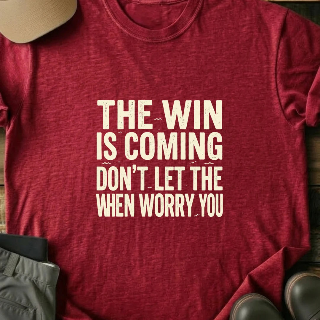 Printify T-Shirt Red / S The Win T-Shirt The Win T-Shirt