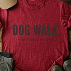 Printify T-Shirt Red / XS Dog Walk T-Shirt Dog Walk T-Shirt