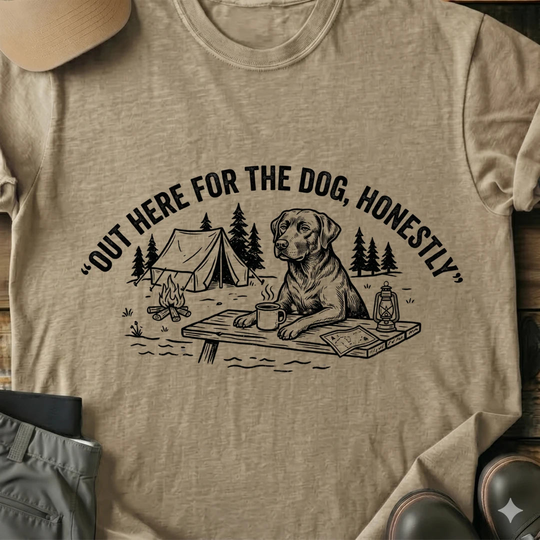 Printify T-Shirt Sand / S Out Here T-Shirt Out Here T-Shirt