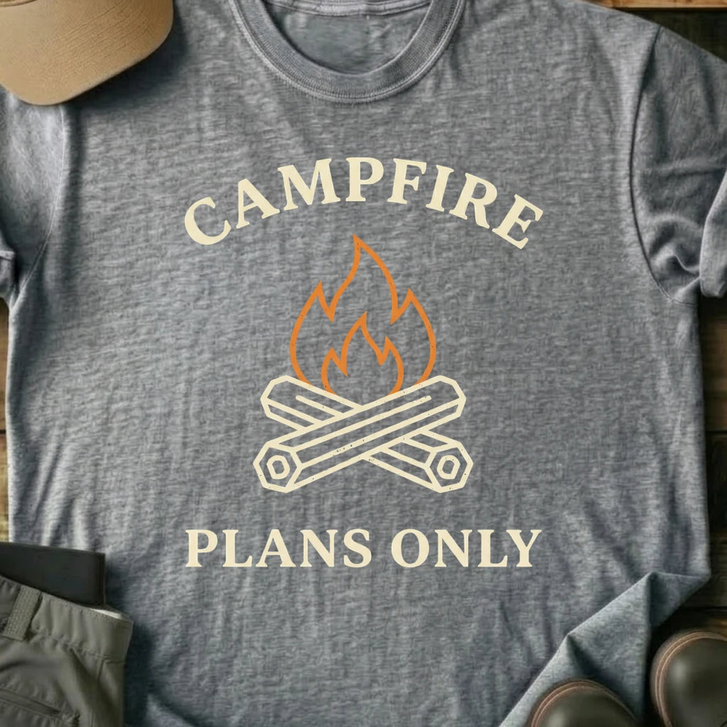 Printify T-Shirt Sport Grey / S Campfire Plans Only T-Shirt Campfire Plans Only T-Shirt