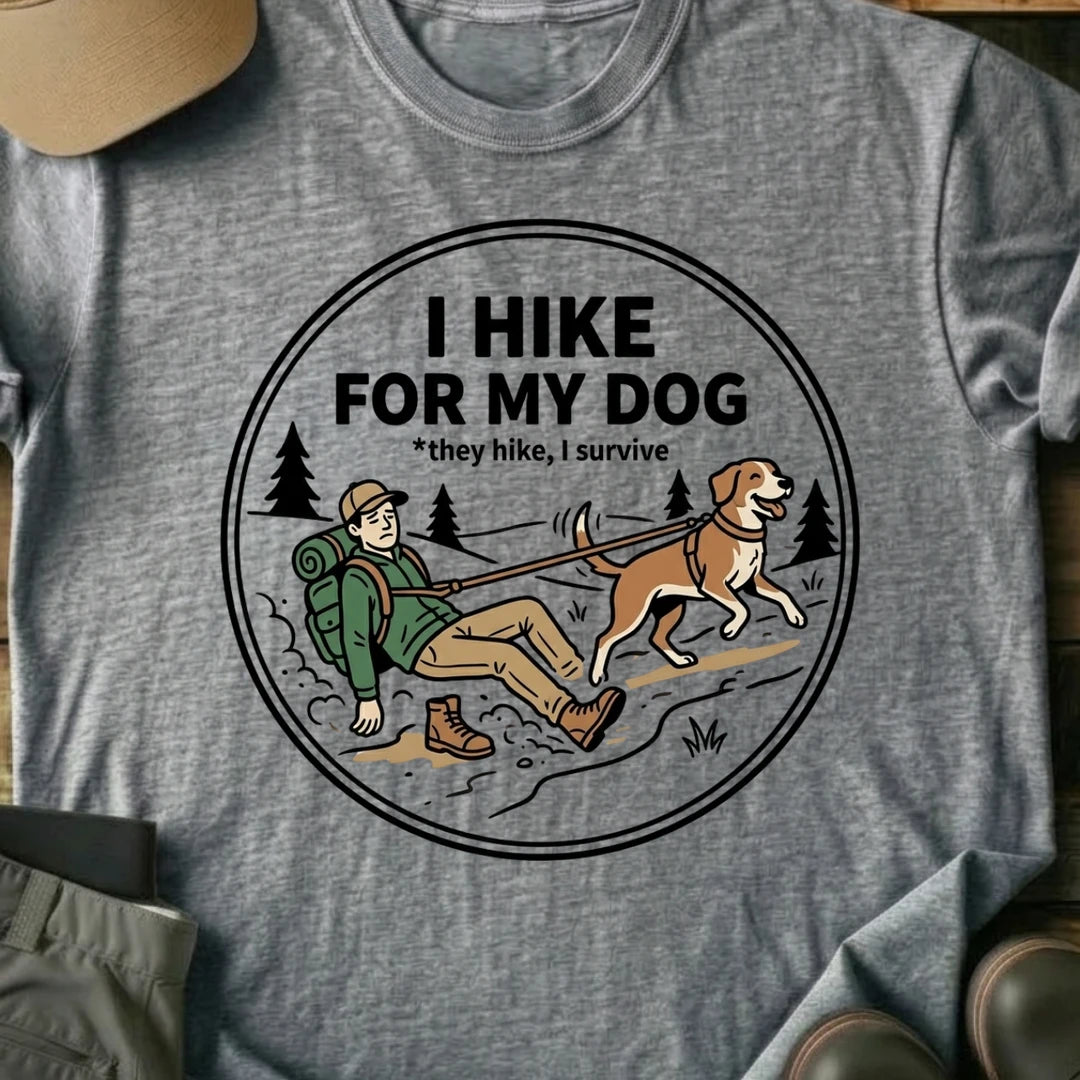 Printify T-Shirt Sport Grey / S hike for my dog hike for my dog