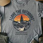 Printify T-Shirt Sport Grey / S I Love The Outdoors T-Shirt I Love The Outdoors T-Shirt