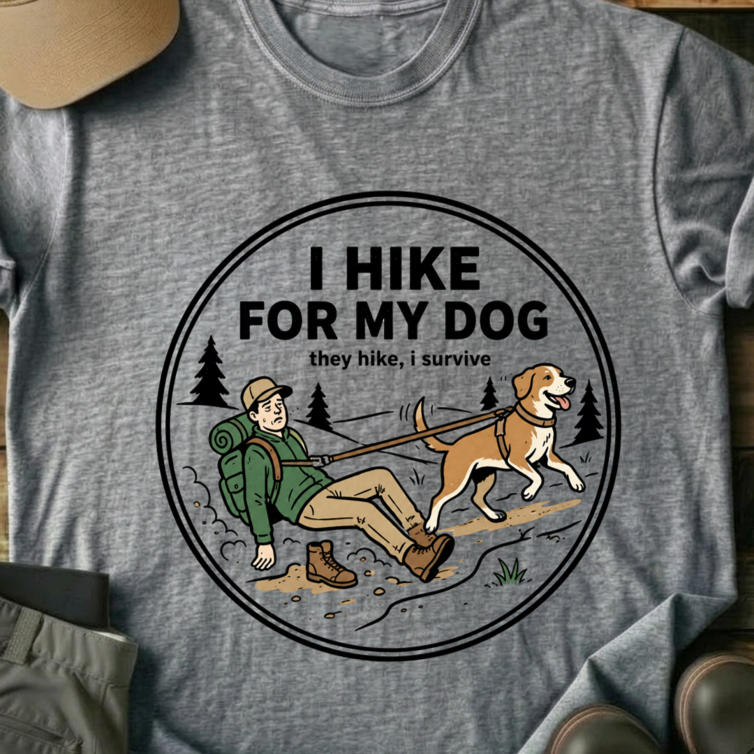 Printify T-Shirt Sport Grey / XS I Hike For My Dog T-Shirt I Hike For My Dog T-Shirt