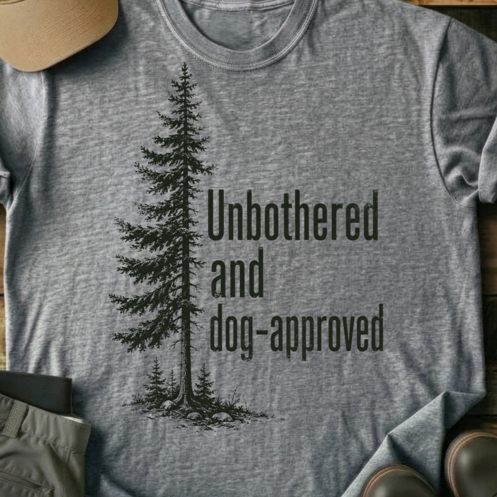 Printify T-Shirt Sport Grey / XS Unbothered & Dog Approved T-Shirt Unbothered & Dog Approved T-Shirt