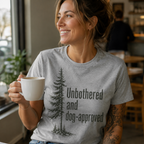 Printify T-Shirt Unbothered & Dog Approved T-Shirt Unbothered & Dog Approved T-Shirt